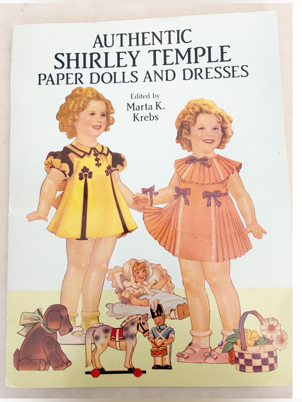 Vintage Shirley Temple paper dolls book